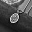 ADMETUS Erzengel Gabriel Kette 925 Sterling Silber Heiliger Gabriel Erzengel Anhänger Erzengel Gabriel Medaille Religiöse Geschenk für Herren