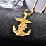 Gold Heiliger Michael Anker Kette 925 Sterling Silber Anker Kettenanhänger Halskette Männer Gold Erzengel Michael Halskette Anhänge Anchor Schmuck für Herren