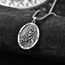 Heilige Lucia Medaille Sterling Silber Heiliger Lucia Anhänger St. Lucy Halskette Saint Lucia Kette Schutz Schmuck Religiöse Geschenke