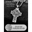 Heiliger Raphael Kreuz Anhänger Silber 925 Medaille des Heiligen Erzengels Raphael Heiliger Raphael der Erzengel Kreuz Kette Halskette Schmuck Geschenke