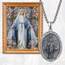 ADMETUS Wundertätige Medaille Sterling Silber Jungfrau Maria Kette Heilige Maria Medaille Katholische Anhänger Schutz Schmuck Religiöse Geschenk für Herren