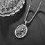 Heilige Lucia Medaille Sterling Silber Heiliger Lucia Anhänger St. Lucy Halskette Saint Lucia Kette Schutz Schmuck Religiöse Geschenke