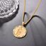 ADMETUS Gold Heiliger Sebastian Anhänger 925 Sterling Silber Heiliger Sebastianus Medaille Halskette Schutz Schmuck Religiöse Geschenk für Herren
