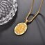 Gold Heiliger Lukas Anhänger Sterling Silber Heiliger Lukas Medaille Herren Gold St. Lukas Halskette Kette Schutz Schmuck Religiöse Geschenke