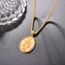 ADMETUS Gold Wundertätige Medaille Sterling Silber Jungfrau Maria Kette Heilige Maria Medaille Katholische Anhänger Schutz Schmuck Religiöse Geschenk für Herren