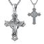 Eusense Sankt Michael Kreuz Halskette 925 Silber Sankt Michael Anhänger Erzengel Beschützt uns Medaille Schutzpatron Amulett Religiöser Schmuck Geschenke für Männer Frauen