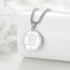 YFN Heiliger Sebastian Halskette Sterling Silber Religiöser Beschützer Anhänger St Sebastian Schmuck Saint Sebastian Geschenke für Damen Herren