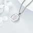 YFN Heiliger Peregrine Halskette Sterling Silber Religiöser Beschützer Anhänger St Peregrine Schmuck Saint Peregrine Geschenke für Damen Herren