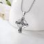 Eusense 925 Sterling Silber Saint Michael Kreuz Halskette St Michael Anhänger Erzengel beschützen uns Medaille Schutzpatron Amulett Religiöser Schmuck Geschenke für Männer Frauen