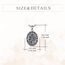 YFN Saint Michael Halskette Sterling Silber Religiöser Beschützer Anhänger Kette St Michael Medaille Schmuck Geschenke für Damen Herren