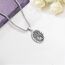 Eusense Saint Christopher Anhänger Halskette 925 Silber St Christopher Anhänger Saint Christopher Anhänger Kette Schmuck religiöses Amulett für Männer Frauen