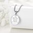 YFN Heiliger Georg Halskette Sterling Silber Religiöse Beschützer Anhänger St. George Schmuck Geschenke für Damen Herren