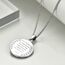 YFN Heiliger Christophorus Halskette Sterling Silber St Christopher Anhänger Religiöser Schmuck Sankt Christophorus Geschenke für Damen Herren