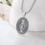 Eusense Heilige Jungfrau Maria Halskette St. Maria Anhänger Kette 925 Sterling Silber Heilige Halskette Kette katholischer Religiöser Schmuck Medaille Schutzamulett für Frauen Damen