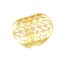 RWQIAN Damen Erzengel Ring Blume des Lebens Muster Edelstahl Heilige Erzengel Ring Hohlring Blume des Lebens Einstellbare Schmuck.