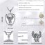 Eusense Saint Michael Halskette für Männer 925 Sterling Silber Erzengel Anhänger Kette St Michael Anhänger Heilige Amulett Schmuck Geschenk für Frauen Männer