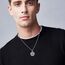 YFN Heiliger Patrick Halskette Sterling Silber religiösen Beschützer Anhänger Sankt Patrick Schmuck Geschenke für Damen Herren