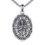 YFN Heiliger Judas Halskette Sterling Silber Religiöser Beschützer Anhänger Kette St Jude Medaille Schmuck Geschenke für Damen Herren