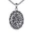 YFN Saint Michael Halskette Sterling Silber Religiöser Beschützer Anhänger Kette St Michael Medaille Schmuck Geschenke für Damen Herren