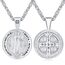 Eusense Saint Benedict Medal St Benedikt Halskette Heiliger Kette Christian Catholic Patron Anhänger Religiöser Schmuck für Herren Damen