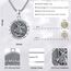 Eusense St Michael Halskette 925 Sterling Silber Heiliger Erzengel Anhänger Saint Michael Amulett Schmuck Geschenk für Herren Damen, 20+2"
