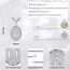 Eusense Heilige Jungfrau Maria Halskette St Mary Anhänger 925 Sterling Silber Saint Kette Katholischer Religiöser Schmuck Medaille Schutzamulett für Frauen Damen