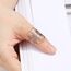 RWQIAN Damen Erzengel Silber Ring Metatron Muster Edelstahl Heilige Erzengel Ring Hohlring Einstellbare Schmuck Geschenk