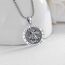 Eusense St Michael Halskette 925 Sterling Silber Heiliger Erzengel Anhänger Saint Michael Amulett Schmuck Geschenk für Herren Damen, 20+2"