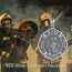 YFN Heiliger Florian Halskette Sterling Silber Religiöser Beschützer Anhänger Sankt Florian Schmuck Geschenke für Herren Feuerwehrmänner
