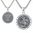 Eusense St Michael Halskette 925 Sterling Silber Heiliger Erzengel Anhänger Saint Michael Amulett Schmuck Geschenk für Herren Damen, 20+2"