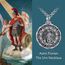 YFN Heiliger Florian Urne Halskette für Asche Sterling Silber Religiöser Beschützer Kremation Anhänger Sankt Florian Schmuck Geschenke für Damen Herren