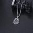 YFN Saint Michael Halskette Sterling Silber Religiöser Beschützer Anhänger Kette St Michael Medaille Schmuck Geschenke für Damen Herren