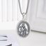 DOTBJ 925 Sterling Silber St Christophorus Anhänger Kette mit Edelstahlkette 55,88cm + 5cm