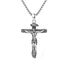 ZIPPICE Kreuz Kette Herren Sterling Silber Jesus Kreuz Kette Kreuzkette Kruzifix Anhänger Halskette Amulett Schmuck für Herren Männer Damen Muttertagsgeschenke für Mama