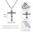 ZIPPICE Kreuz Kette Herren Sterling Silber Jesus Kreuz Kette Kreuzkette Kruzifix Anhänger Halskette Amulett Schmuck für Herren Männer Damen Muttertagsgeschenke für Mama