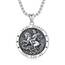 Shusukue St. George Kette 925 Sterling Silber, Saint Georg Amulett Schutzpatron Halskette, Medaillen Gebetsmünzen Anhänger Christlicher Religiöser Schmuck für Frauen Männer