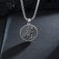 Shusukue Sankt Florian Halskette für Feuerwehrleute, 925 Sterlingsilber, Anhänger mit St.-Florian-Medaille, Beschützer-Medaillon,St.-Florian-Amulett, Geschenk für Männer, Feuerwehrleute, Sohn, Vater
