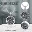Shusukue Saint Christoph Kette 925 Sterling Silber, St. Christoph Amulett Schutzpatron Halskette, Medaillen Gebetsmünzen Anhänger Katholisch Religiöser Schmuck für Frauen Männer
