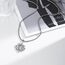 DOTBJ 925 Sterling Silber St Benedikt Kreuz Anhänger Kette mit Edelstahlkette 55,88cm + 5cm