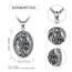 Shusukue St. Muerte Kette 925 Sterling Silber Erzengel Saint Muerte Amulett Schutzpatron Halskette Medaillen Gebetsmünzen Anhänger Schmuck für Männer
