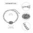 Shusukue St. Christoph Armband 925 Silber Saint Christophorus Verstellbarer Armbänder Gebetsmünzen Religiöser Schmuck für Männer Vater (8''+2'')