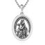 DOTBJ 925 Sterling Silber St Christophorus Anhänger Kette mit Edelstahlkette 55,88cm + 5cm