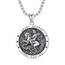 Shusukue St. George Kette 925 Sterling Silber, Saint Georg Amulett Schutzpatron Halskette, Medaillen Gebetsmünzen Anhänger Christlicher Religiöser Schmuck für Frauen Männer