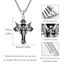 ZIPPICE Saint Michael Halskette 925 Sterling Silber Erzengel Michael Anhänger Schild Kette Religiöse Halskette Amulett Schmuck für Christliche Unisex, 20 "+ 2" Edelstahl Kette