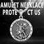 Shusukue St. Michael Kette 925er Sterling Silber, Erzengel Saint Michael Amulett Schutzpatron Halskette, Medaillen Gebetsmünzen Anhänger Christlicher Religiöser Schmuck für Frauen Männer