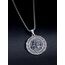 Shusukue St. Christoph Halskette 925 Sterling Silber Saint Christoph Amulett Schutzpatron Halskette Medaillen Gebetsmünzen Anhänger Christlicher Religiöser Schmuck für Frauen Männer