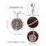 Shusukue Holz St. Michael Kette Erzengel Saint Michael Amulett Schutzpatron Halskette 925 Sterling Silber, Medaillen Gebetsmünzen Anhänger Christlicher Religiöser Schmuck für Männer