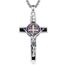 AEONSLOVE Kreuz Kette Silber 925 Kreuzkette Silber Herren Damen Jesus Kruzifix Halskette Benedikt Kreuz Anhänger Heilige Benedikt Medaille Christlicher Schmuck Katholischer Geschenke