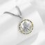 EUDORA Harmony Ball Heiliger Christophorus Kette Medaille für Damen Herren Sterling Silber 925, Christophorus Anhänger Amulett Halskette Christlicher Schmuck, Geschenke für Frauen, 24Zoll