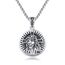 Jesus Christus Halskette für Herren 925er Sterling silber spiritueller Schutz Charm Heilung Talisman Schmuck christlicher Jesus Anhänger Jesus Medaillon Amulett religiöser Geschenk für Männer Frauen